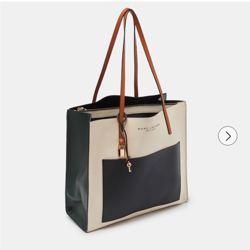 Marc Jacobs Multicolor Leather Grind Colorblock Tote